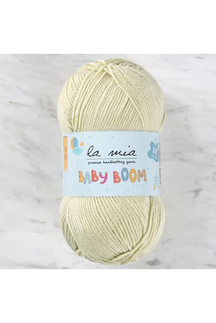 La Mi̇a Non-Fluffy Baby Knitting Yarn 1422 Light Gold