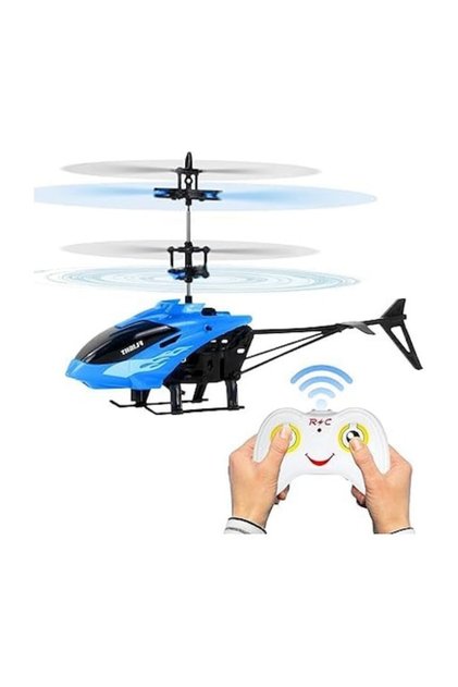 Elicopter cu telecomandă pentru băieți cu vârsta de peste 6 ani, utilizare în interior și exterior, senzor pentru palmă și LED multicolor L