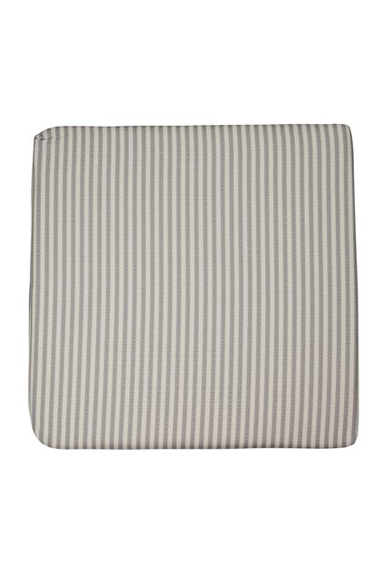 Pernă de scaun impermeabilă, 45×45 cm, grosime 5 cm, crem cu dungi gri
