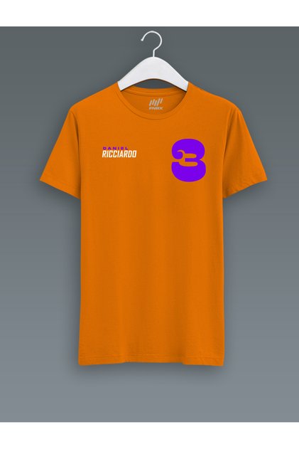 Daniel Ricciardo 3 Number Orange T-Shirt