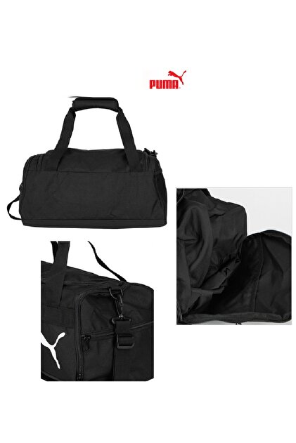 Puma Spor Çantası Çanta Ayakkabı Bölmeli 47x23x20cm Siyah - Fiyatı