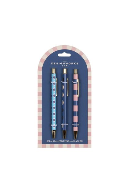 A Dopo 3-Piece Ballpoint Pen Set - Eye, Moon, Line
