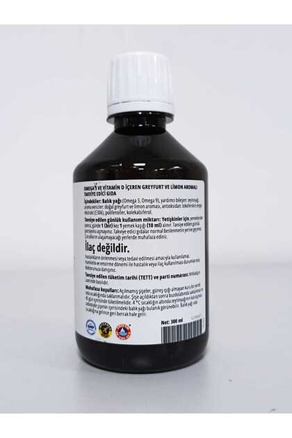 Zinzino Balanceoil Omega 3 ve D Vitamini İçeren Greyfurt ve Limon