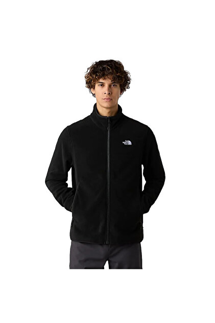 NCウェザーフーディーブルゾン The North Face Glacier Fleece Erkek Siyah Outdoor Polar