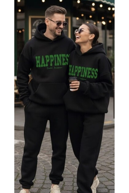 Dear Kombini 2-Piece Set (4 Pcs) Printed Bottom Top Hooded Oversize Tracksuit Boyfirend