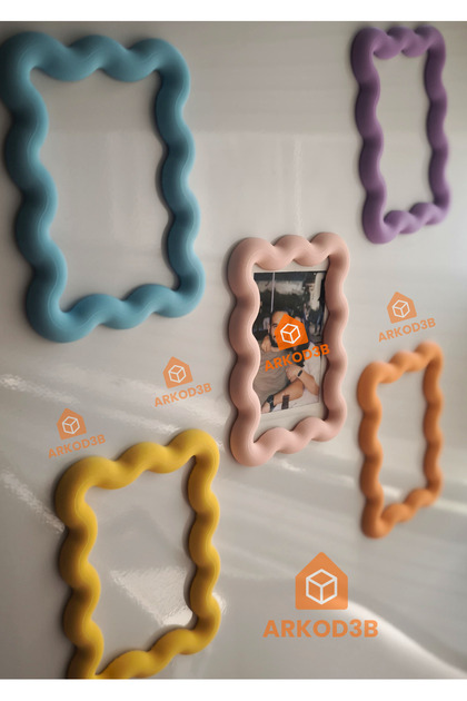 ARKOD3B 5'li Set Renkli Magnet Çerçeve İnstax Fotoğraf Çerçevesi