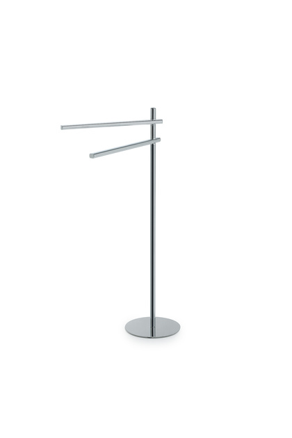 Circe Footed Towel Holder, Double, 25Xh79.8X45.3Cm - Chrome