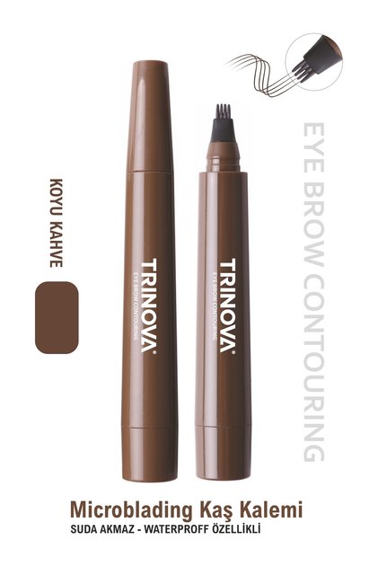 Koyu Kahve Microblading Etkili Kaş Kalemi Jumbo Boy