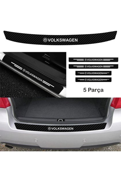Volkswagen T-Roc Compatible Door Handle Rim Sticker 10 Pieces