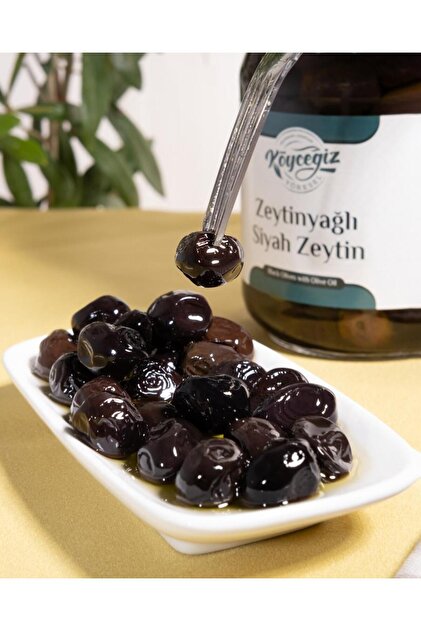 Köyceğiz Yöresel Kb Sofralık Gemlik Siyah Zeytin 600 G Cam Kavanoz
