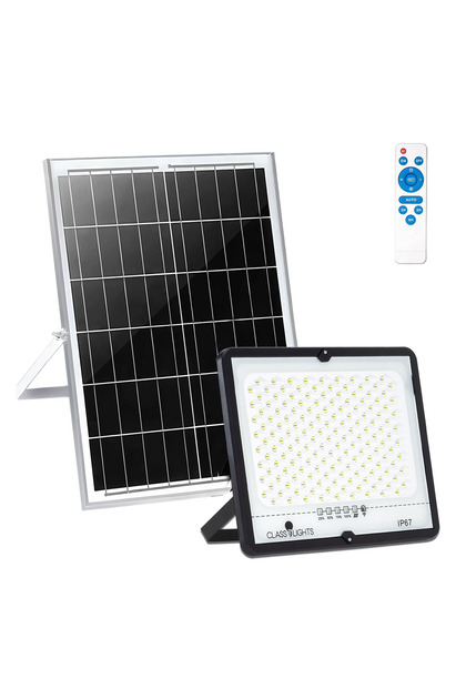 Соларен LED прожектор 100W, пълен комплект, IP67, ElectroAZ