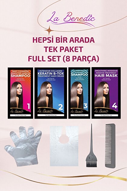 La Benedic 4 Aşamalı Keratin Botox Hızlı Düzleştirici & Bakım