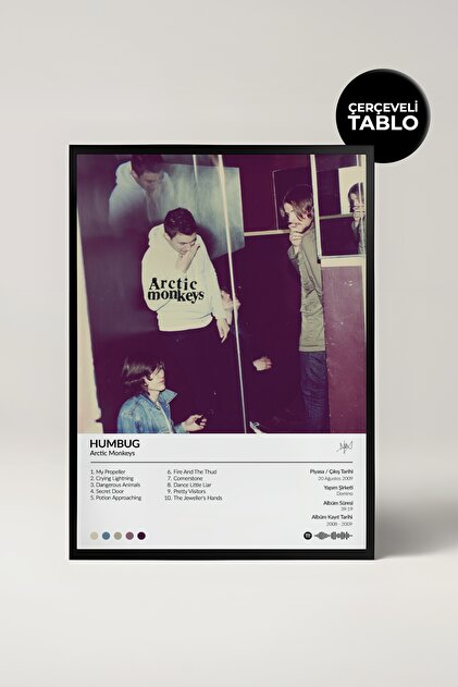 Arctic Monkeys – Matador 7インチ　フォトシート付き House Gorgeous Arctic Monkeys A.m Albümü Çerçeveli Albüm Tasarımlı