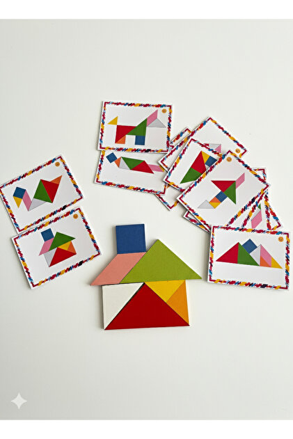 Sapphireworks Eğlenceli Tangram Zeka Oyunu 24 Farklı Nesne