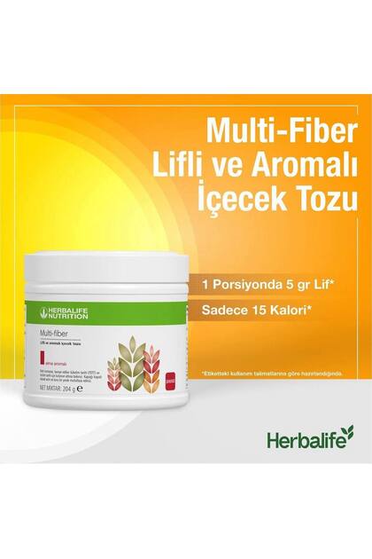 Herbalife Multifiber Lifli İçecek Tozu Elma Aromalı Günlük Lif