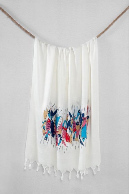 Bamboo Printed Peshtemal Bath Towel