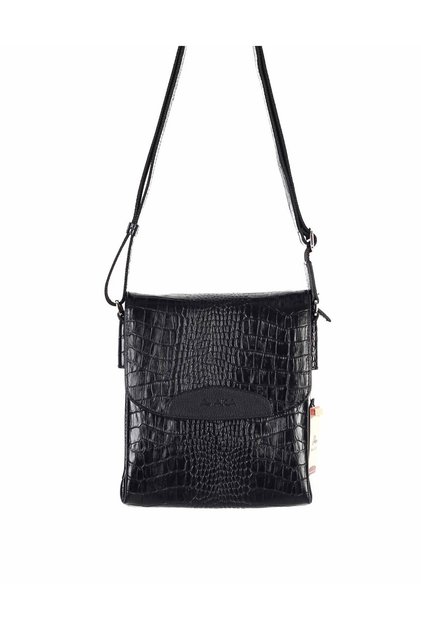 Leather Black Shoulder Bag 373 12