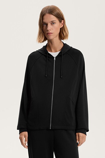 ohayoi　a Oysho Yumuşak dokulu modal uzun dik yaka sweatshirt - Fiyatı