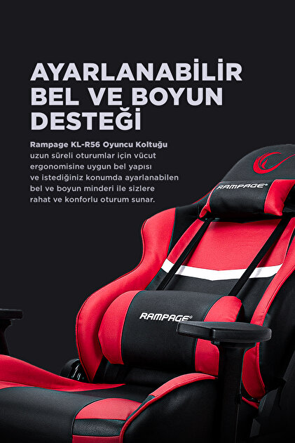 Rampage Oyuncu Koltuğu Kl-r56 Hydra 3d Kol, 180° Yatar, Gamıng