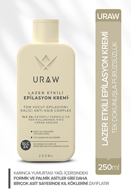 Uraw Hızlı Sonuç, Acısız Uygulama ve Kalıcı Etki | Tüy Dökücü