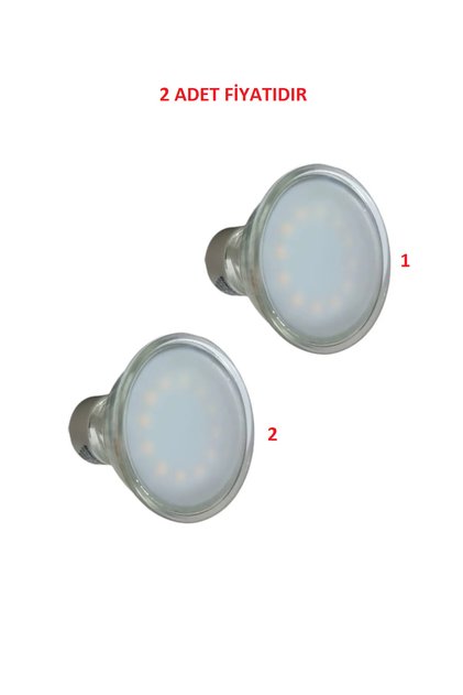 Davlumbaz Lamba Led-gu10 3w Vestel Arçelik Silverline Esty Beko Regal Bosch Siemens Profilo 2 Adet