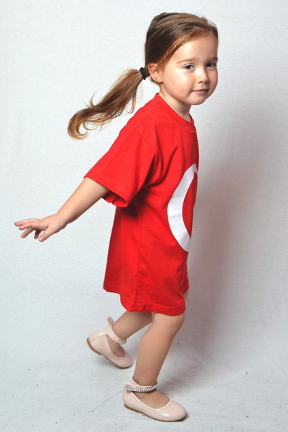Girl's Boy's T-Shirt with Turkish Flag