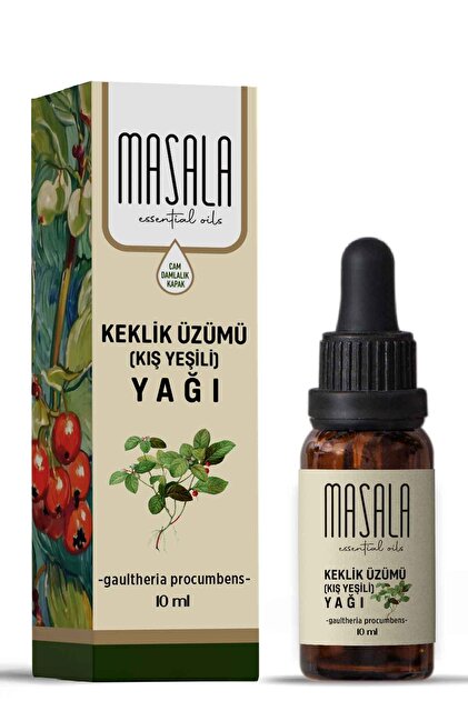 Masala Keklik Üzümü Yağı 10 ml. - Kış Yeşili (wintergreen