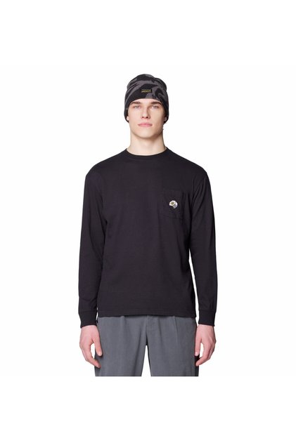 MHW Logo Pocket Relaxed Erkek Uzun Kollu T-Shirt