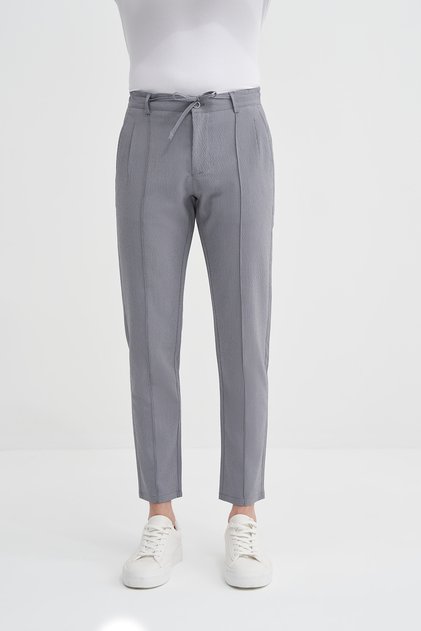 Jogger Sgz Trousers Straight Leg with Lace-Up Waist