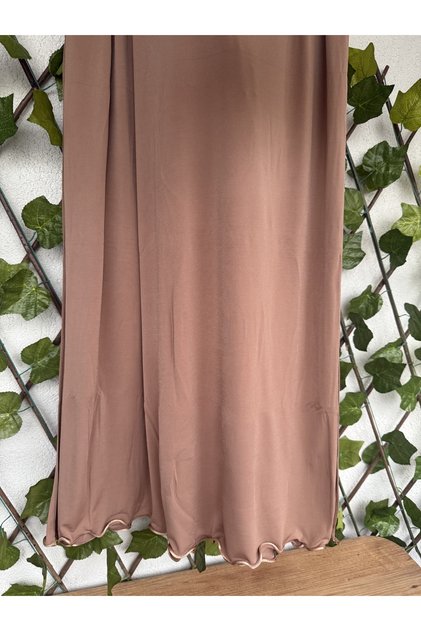 Premium Lycra Mocha Color Lycra Sandy Jersey Shawl