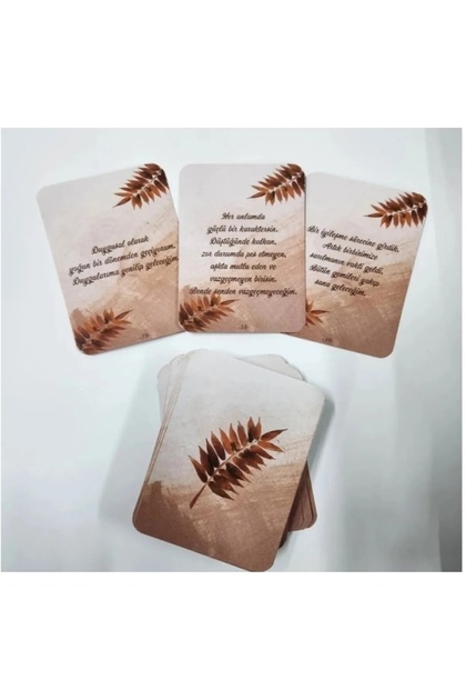 Eril Dişil Tarot Konuşturma Kartları - Kartların Sesi - Bej Yaprak