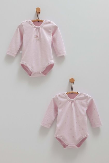 Cute Rabbit Double Long Sleeve Snap Body Lila