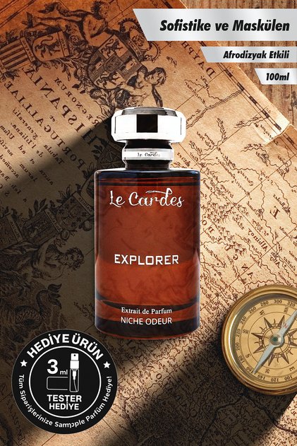 Afrodizyaklı Etkili Explorer - 100 ml Erkek Parfüm - Keşfedilmeyi Bekleyen Koku - Extrait De Parfum