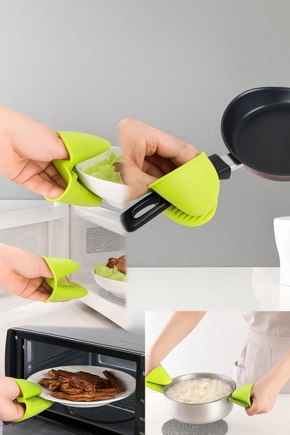AKSAN AVM 2-Piece Silicone Grip Oven Grip Heat Resistant Tray Holder Oven Glove ( 1 SET )