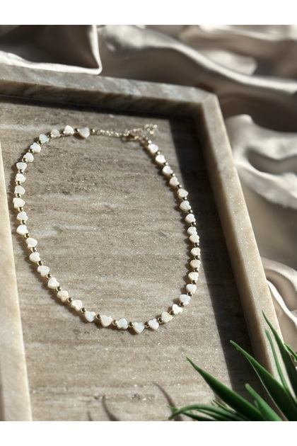 Stone Natural Stone Necklace Adjustable Length Heart Premium Gift