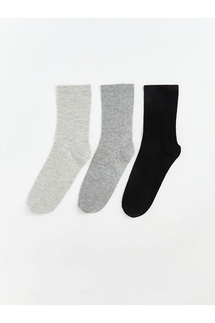 Plain Women's Ankle Socks 3-Pack