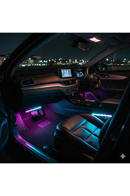 Extra Marketing Nissan X-Trail Uyumlu 12 LED RGB Ayak Altı