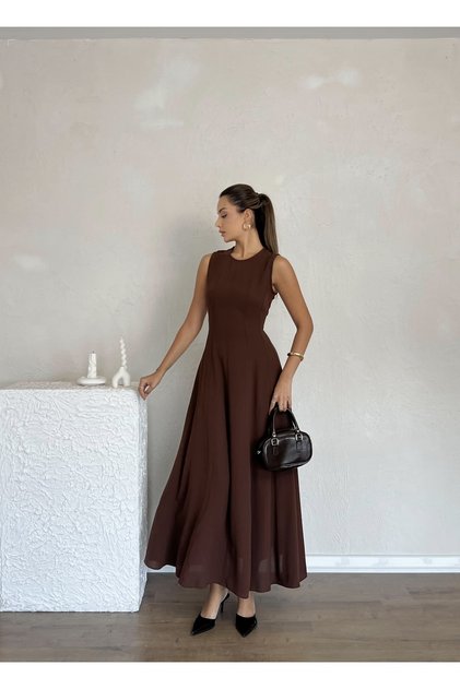Long Bell-Bottomed Sleeveless Stylish Casual Women's Dress