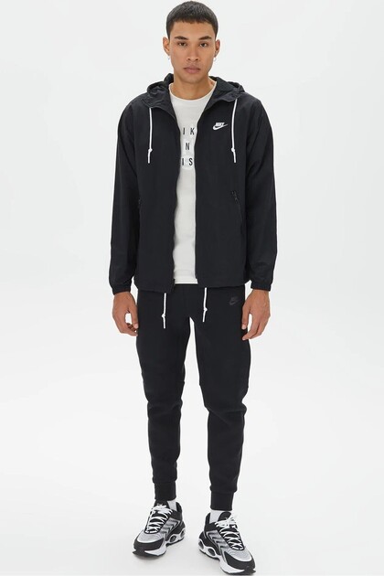 Nike Club Woven Men's Full Zip Jacket Erkek Bol Kesim Dokuma Spor