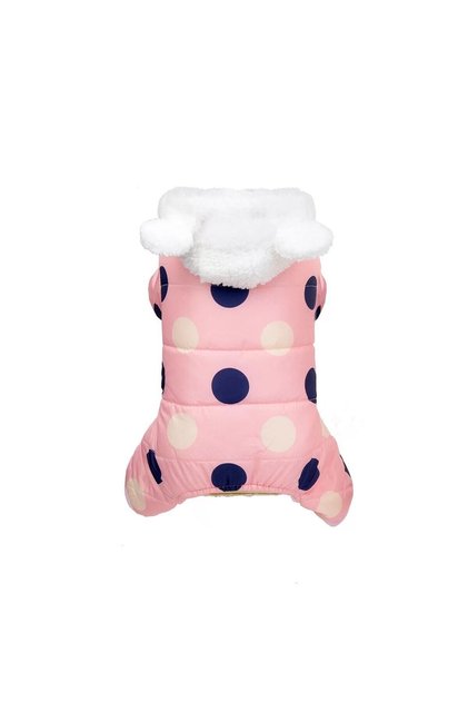 Geaca catei buline roz 2XL 40cm