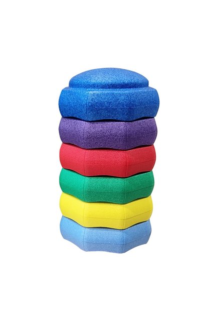 Jucarie de Echilibru, Flippy, 6 Piese, din Spuma, 28 x 28 x 50 cm, Model 5, Multicolor