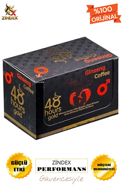 48 HOURS GOLD GINSENG Zindex 48 Hours Kahve 12'li Paket - Fiyatı