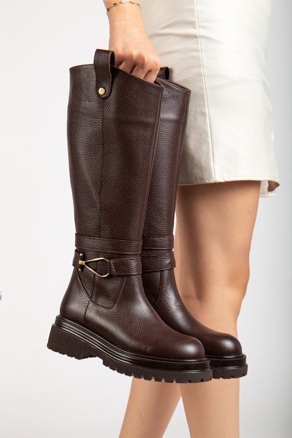 Genuine Leather Women's Winter Boots, Sizes 35-36 to 41-42-43