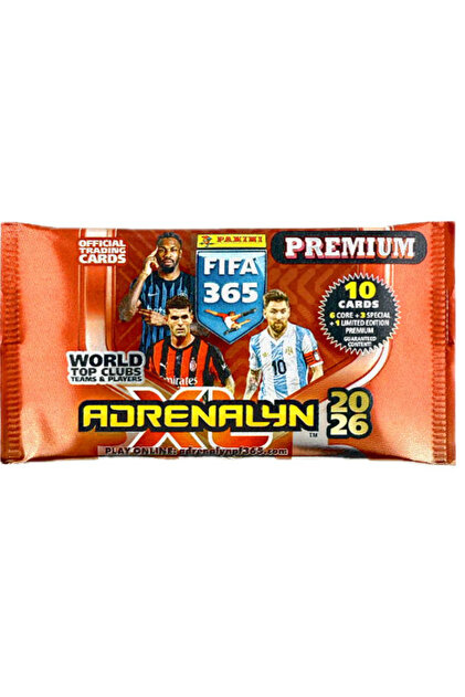 Licensed Fifa 365 Adrenalyn XL â„¢ 2026 Premium Booster 1 Pack (10 Cards)