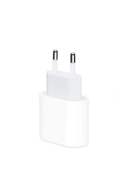 Adaptor de rețea Stone® compatibil cu iPhone, USB tip C, 20 W, încărcare rapidă, încărcător alb