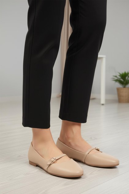 312456 Z Beige Skin Women's Casual Shoes