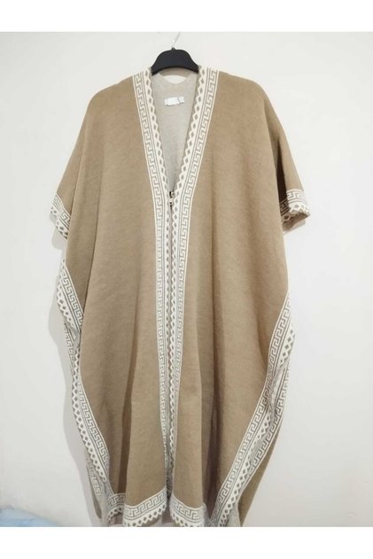 Superior Quality, Very Large Size, Soft Coat Model Knitwear Poncho