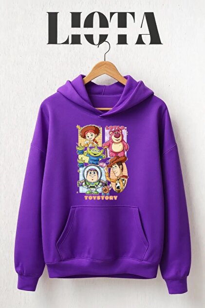 Toy Story Printed Oversize Cotton 3 Thread Sweatshirt