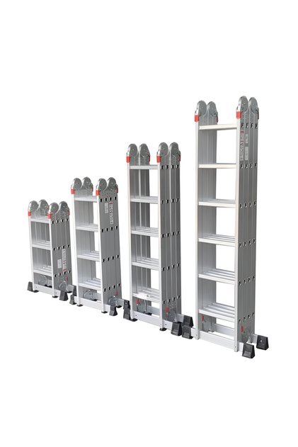 Çok Amaçlı Alüminyum Katlanır Akrobat Merdiven EN131 Sertifikalı | 4x3 / 4x4 / 4x5 / 4x6 Basamaklı