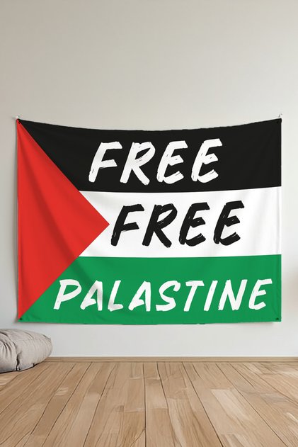 Free Free Palastine Wall Covering Film-Themed Quality Fabric Room Decor Tapestry Wall Carpet